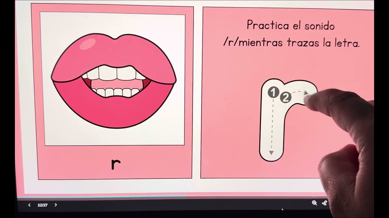 Fonología de las letras del abecedario.