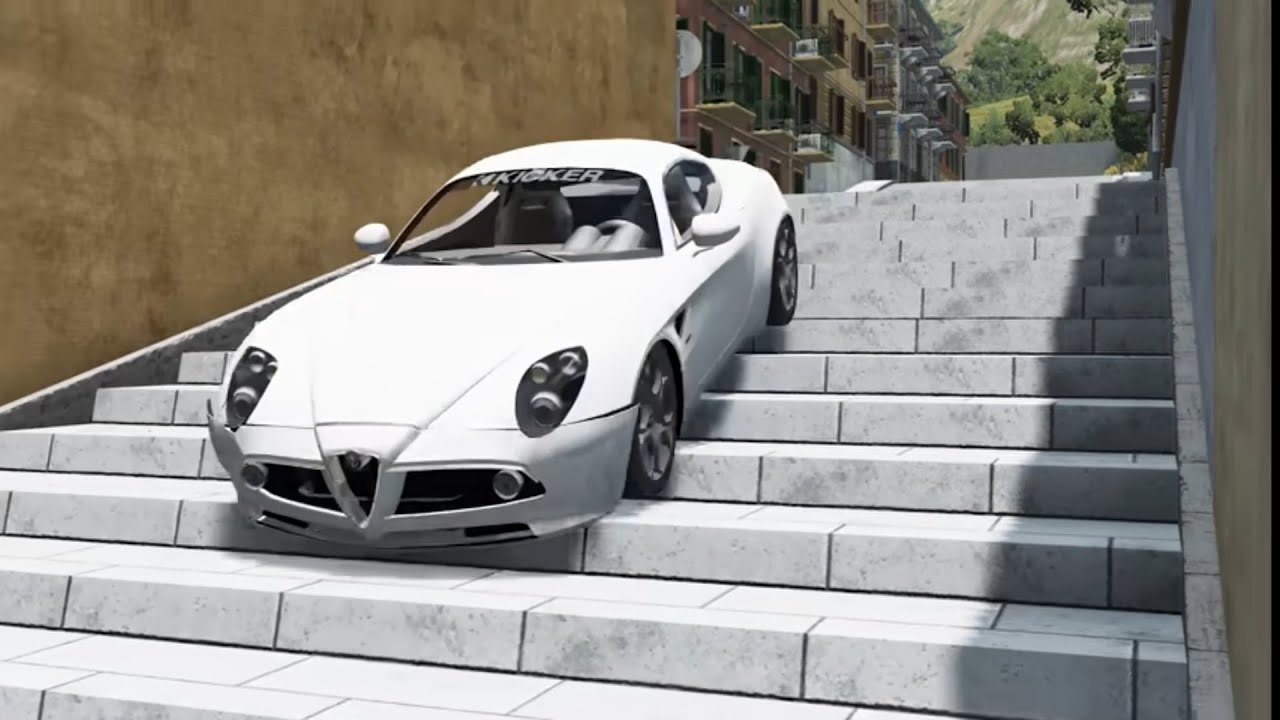 Car vs Stairs ! BeamNG.drive ! Stairs! BeamNG SK