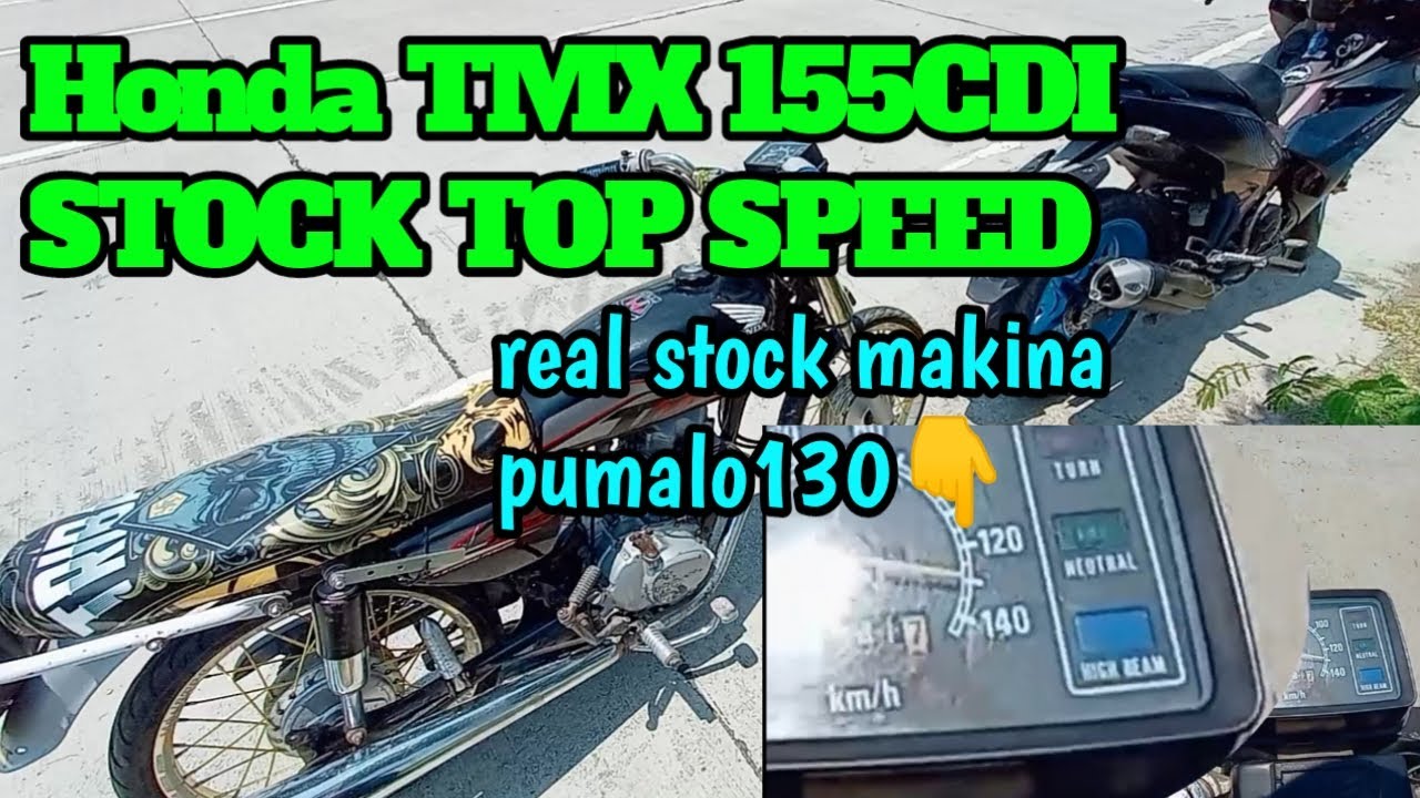 Honda TMX 155 CDI Test Drive | All Stock Pumalo ng 130 Top Speed