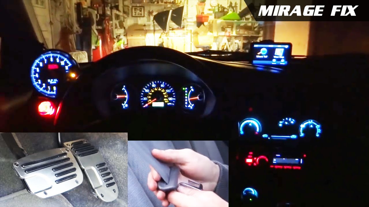 Mirage Fix 10 | Светодиоды, гоночные накладки на педали, откидной ремень безопасности