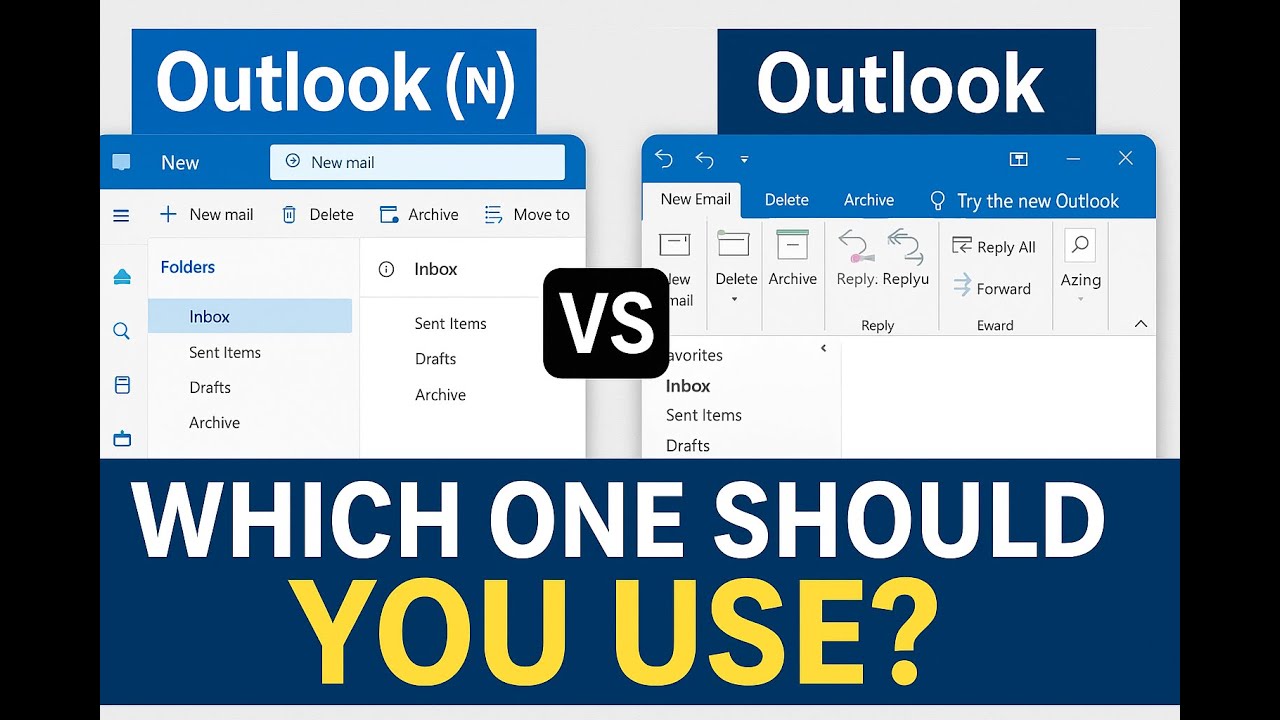 Outlook (New) vs Outlook (Classic) | Which One Should You Use? Full Comparison & Guide (Windows)