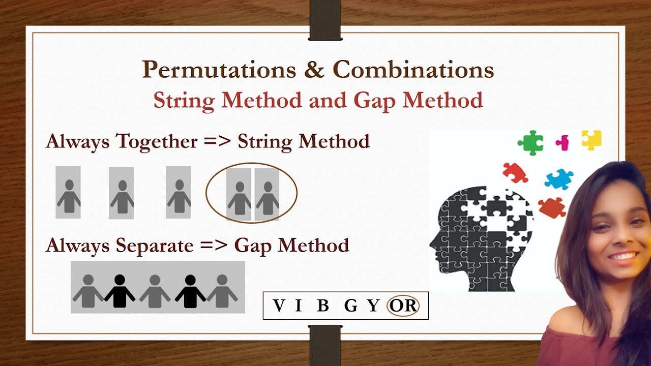 Permutations and Combinations : String Method and Gap Method (11th/ JEE / GMAT/ CAT/ GRE/ Placement)