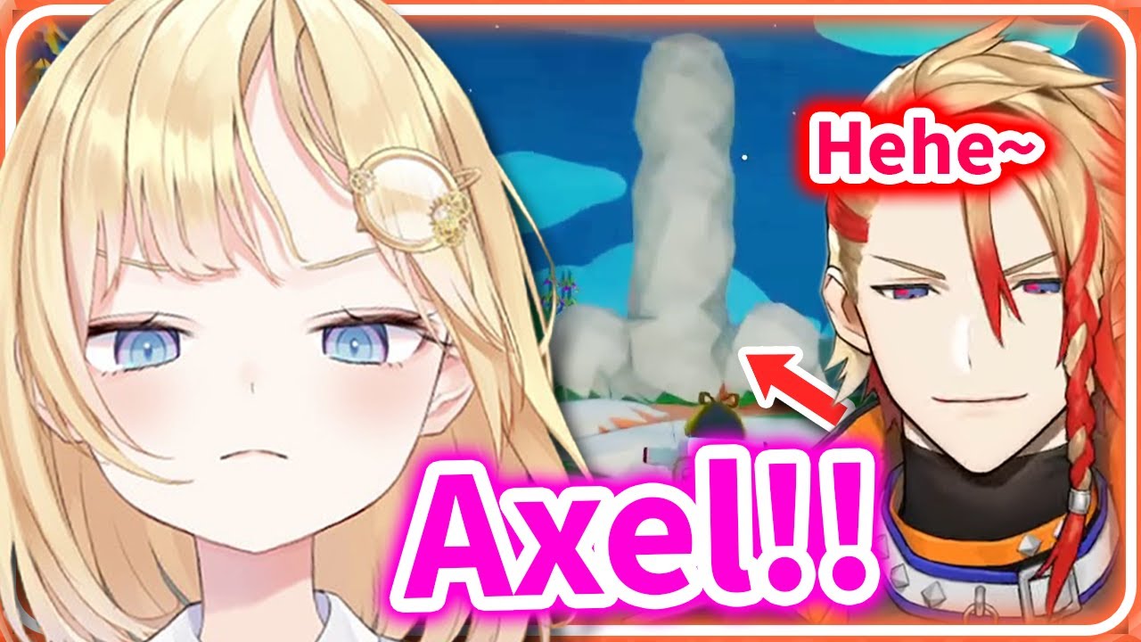 Ame Destroys Axel's 𝐏𝐏 statue 【Hololive】