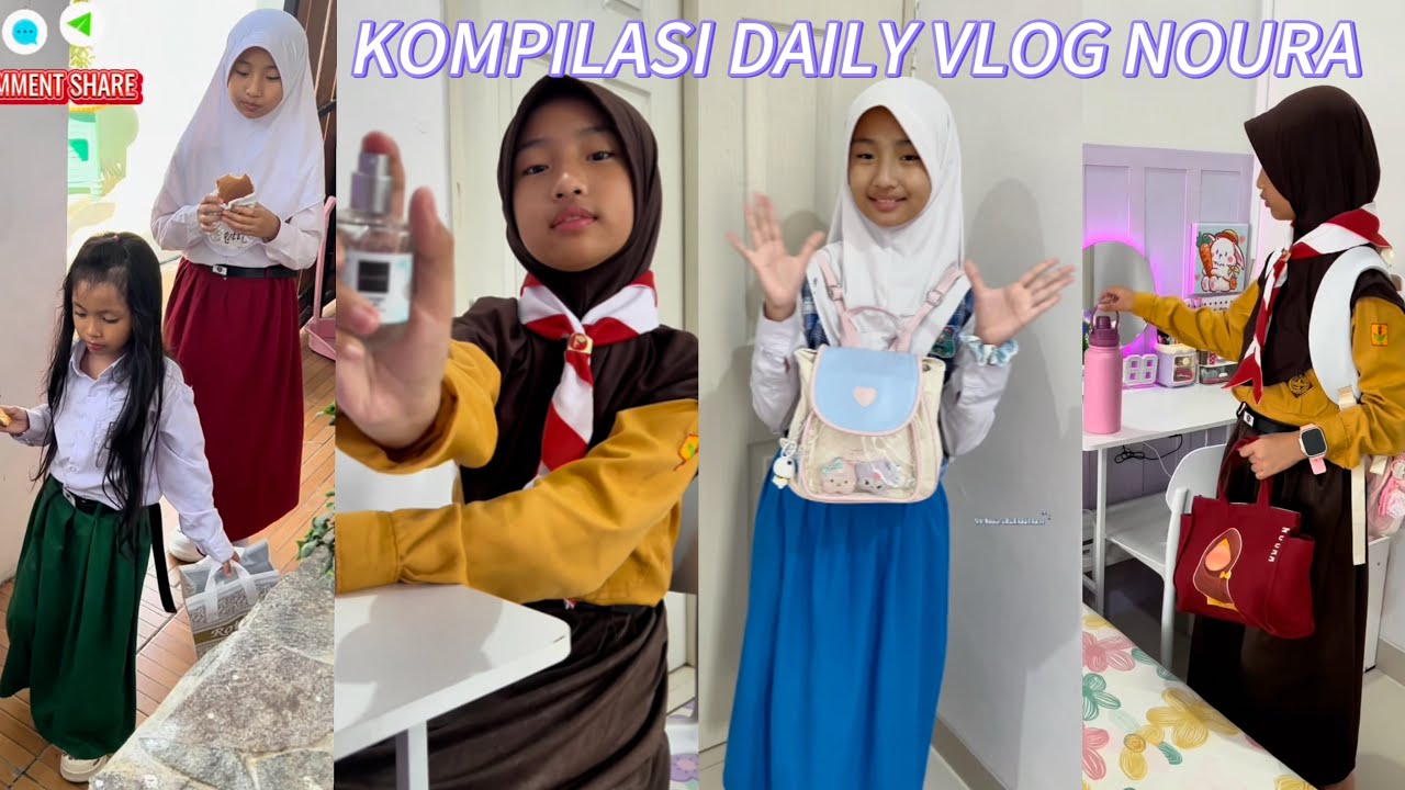 KOMPILASI DAILY VLOG NOURA , SEKOLAH, HANGOUT, FAMILY TIME, DLL FT @qianaalifyaahlam 