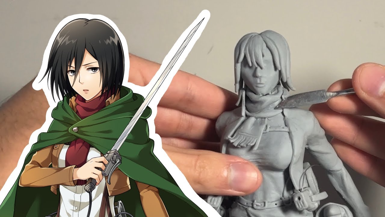 Sculpting Mikasa out of Polymer Clay | Attack on Titan