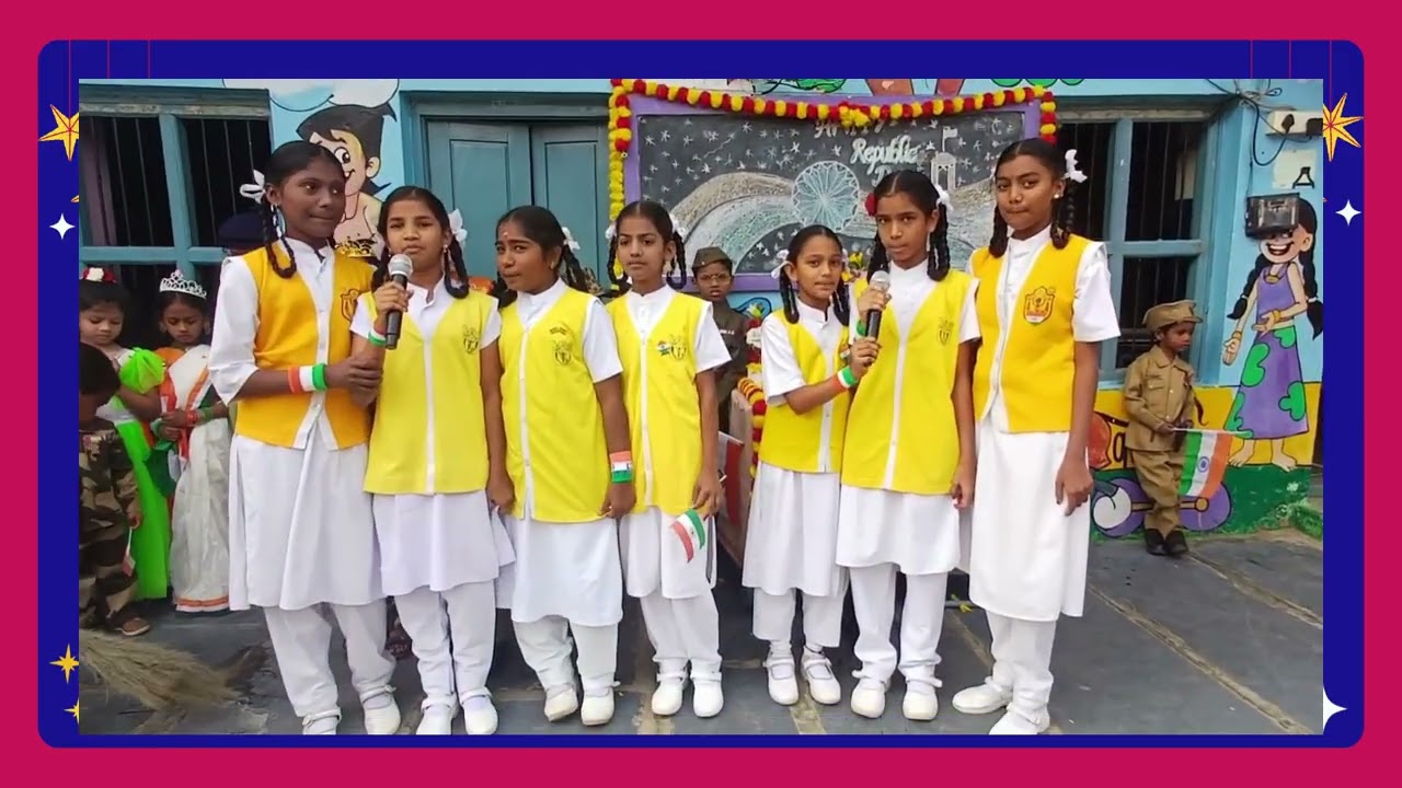 Republic day celebrations in Minerva School, Anantapur 