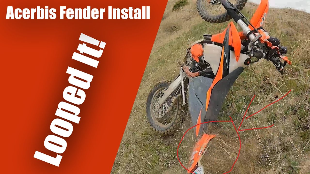 Rear Fender Upgrade on 2021 KTM 500 EXC-F  | Removed rear fender and replaced with Acerbis part