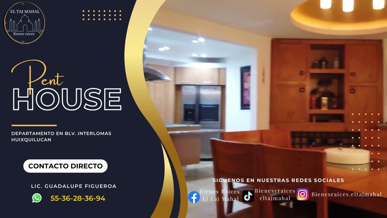 Penthouse en Interlomas- Bienes ra&iacute;ces El Taj-Mahal