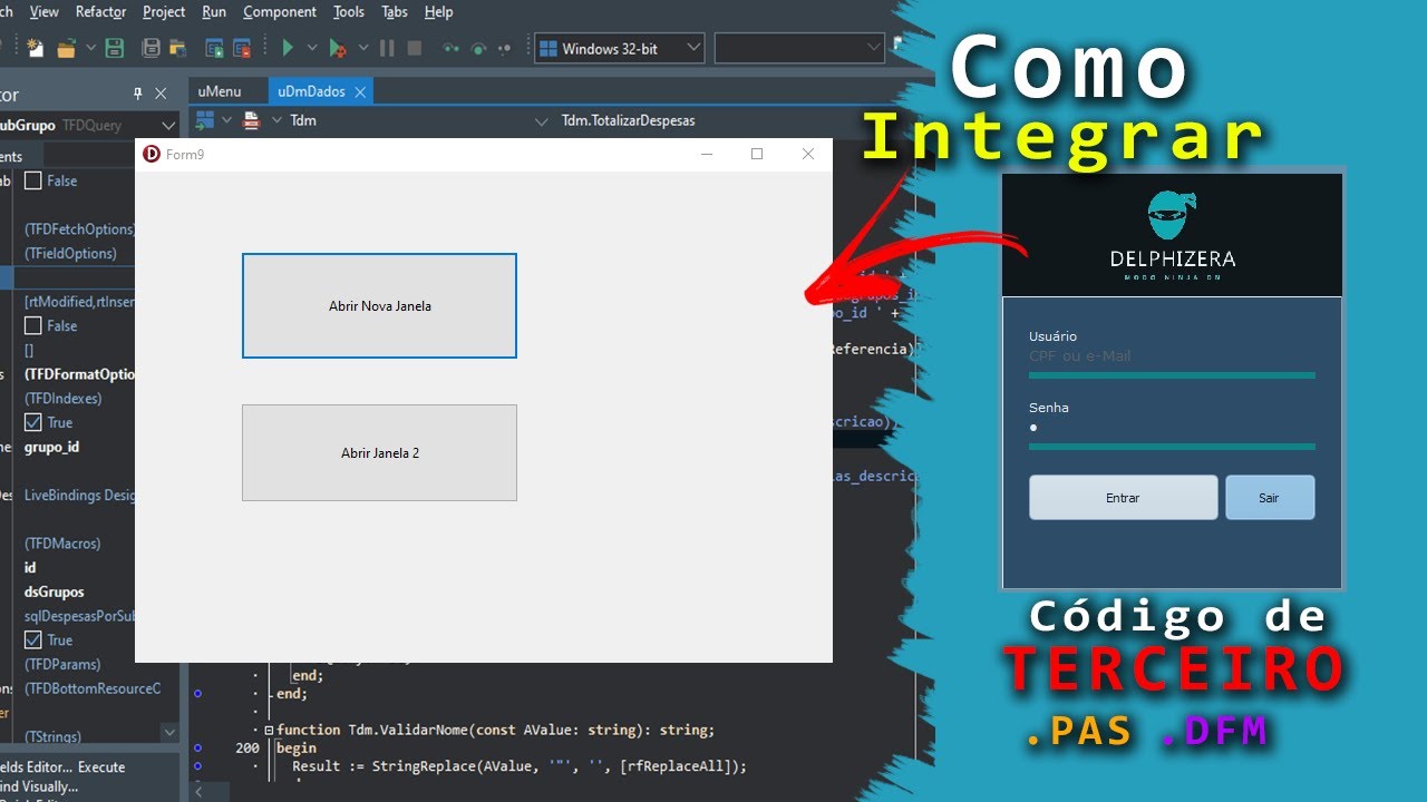 Recebi uma tela de login de presente e agora?