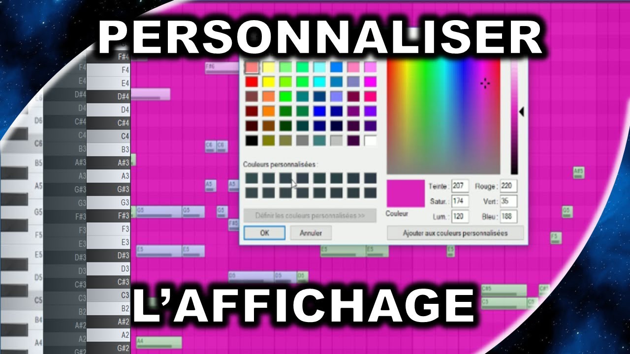Comment PERSONNALISER l'AFFICHAGE - Tout sur le Piano Roll (partie 8)