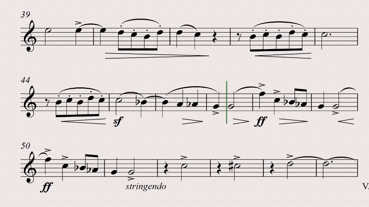 Saint Saëns: Romance for Horn in F and Orchestra (orchestra accompaniment )