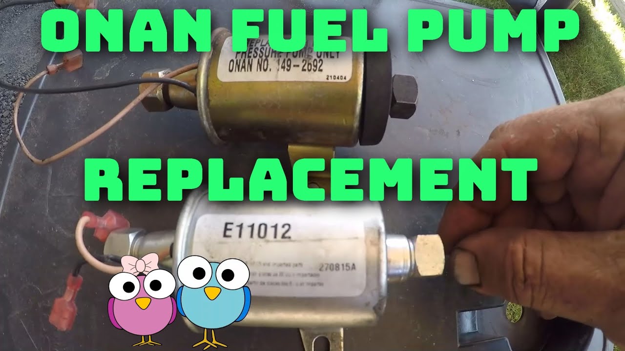 Onan Quiet diesel 7500 fuel pump replacement- This could be your problem!