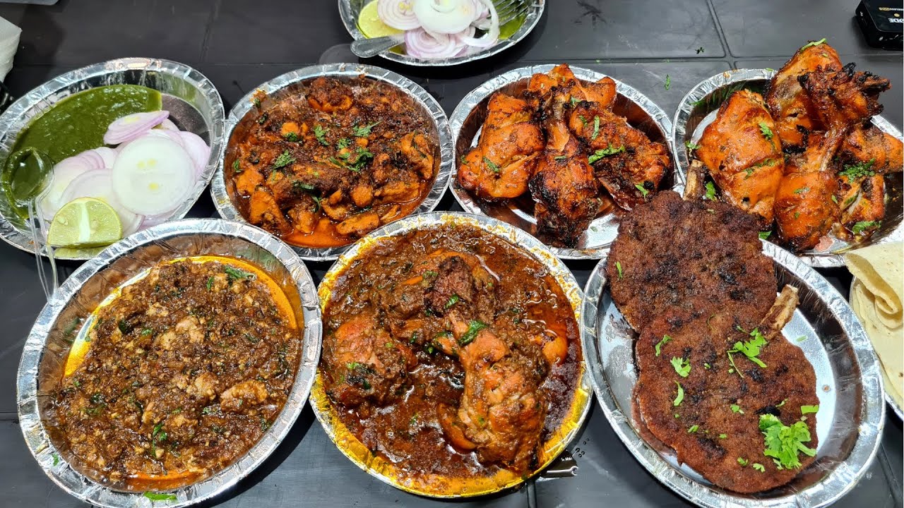 Deepu Ka DESI GHEE Tawa Mutton Chaap, Tawa Chicken, Magaz Masala Chicken Tikka Masala. Delhi Food