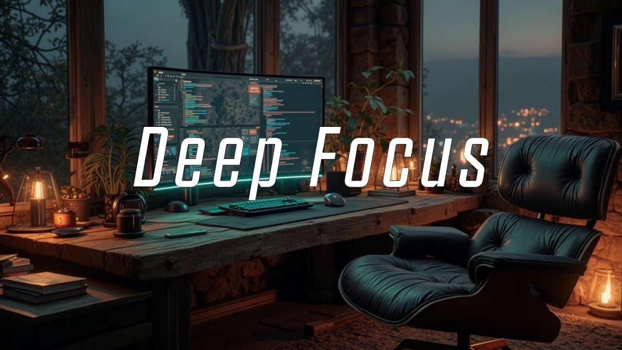 Night coding music | Dark hacker atmosphere & ambient focus ~ Boost programming flow now