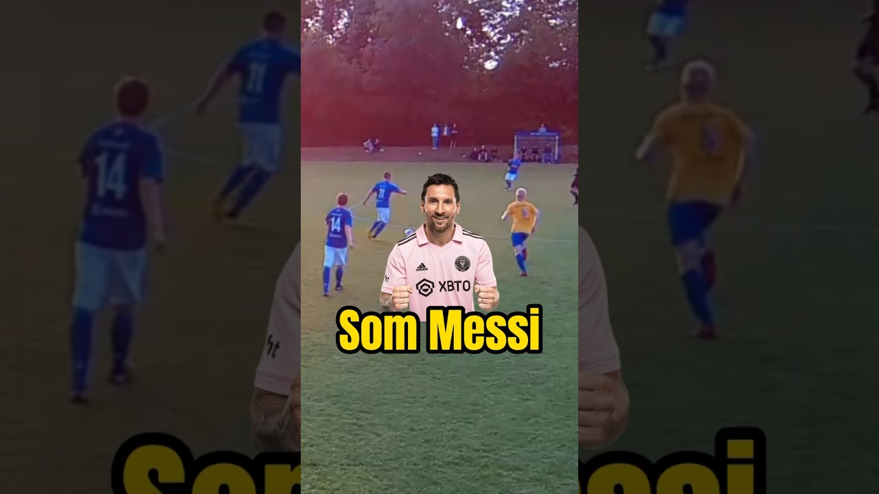 Jeg pr&oslash;vede at drible som Messi 🤣