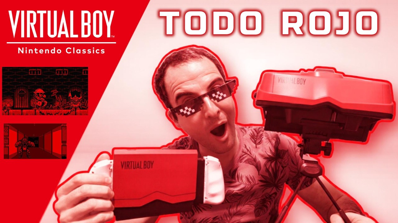 Así de ROJO se ve Virtual Boy en Switch, Switch OLED y Switch 2: Prueba REAL del visor