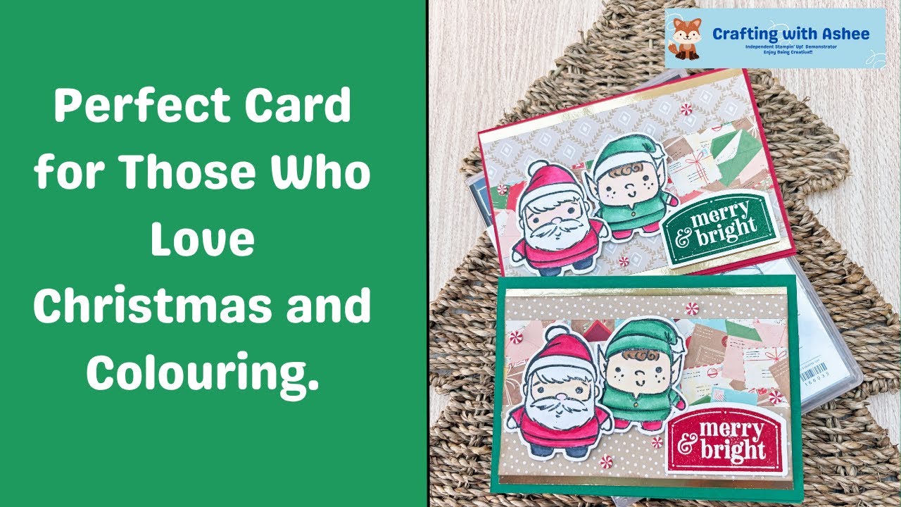 Perfect Card for Those Who Love Christmas and Colouring - Festive Friends - Stampin' Up!
