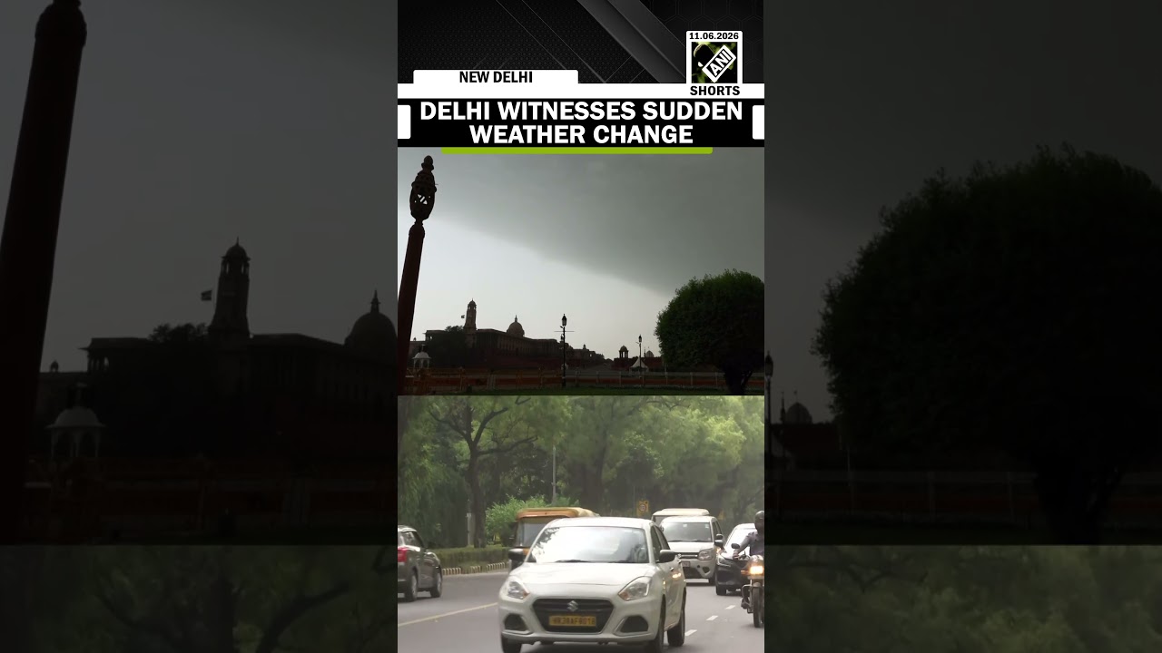 Sudden weather change in Delhi brings huge relief from scorching heat