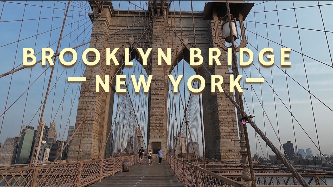[4K]Walking the Brooklyn Bridge NYC June 2025 | Morning walk