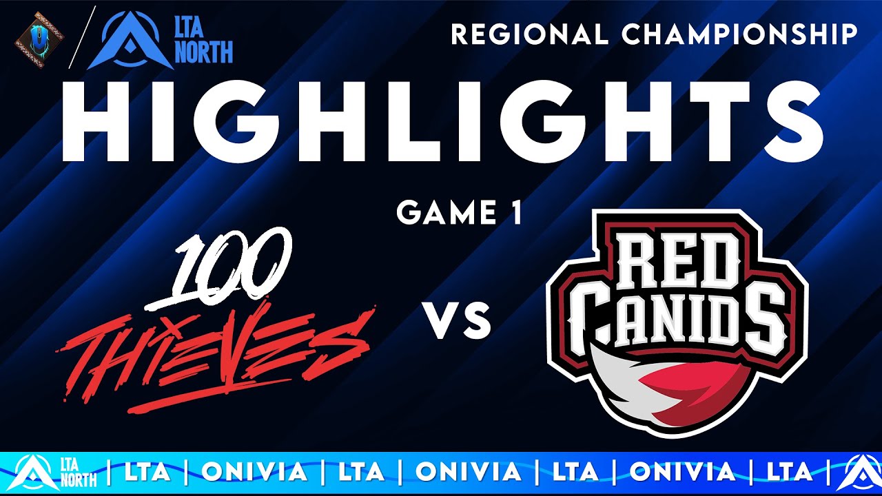 100T vs RED Highlights Game 1 | LTA Championship 2025 | 100 Thieves vs RED Canids by Onivia