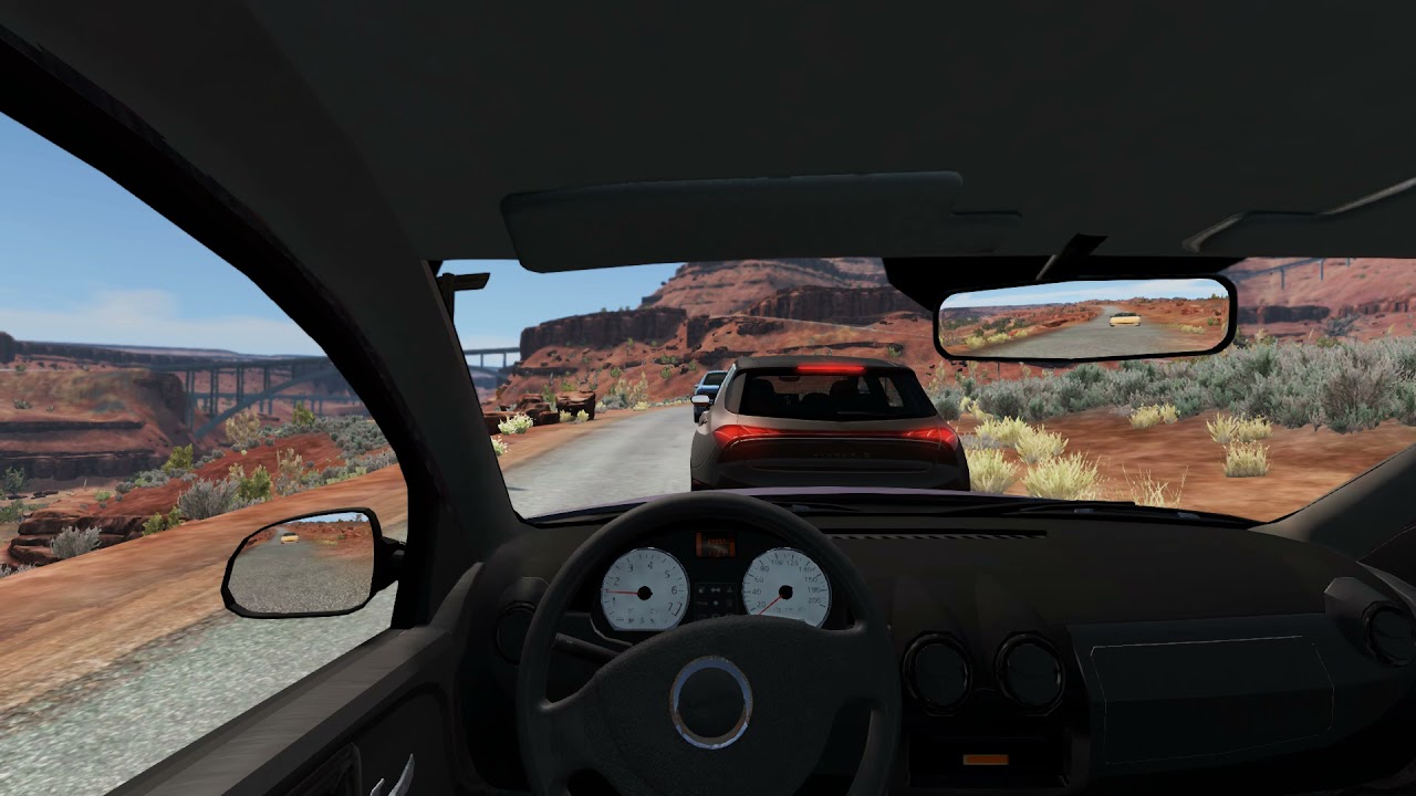 BeamNG.drive Dacia duster 4x4 pov Logitech G29