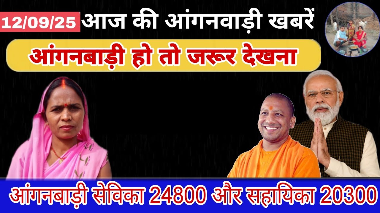 आंगनबाड़ी सेविका 24800 और सहायिका 20300 