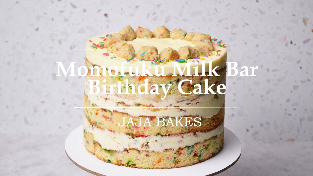 Momofuku Milk Bar Birthday Cake by Christina Tosi | Naked Funfetti Cake | Jaja Bakes