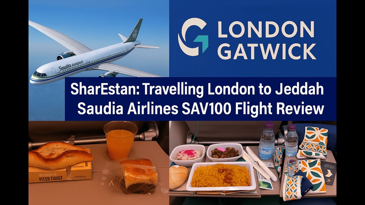✈️ London to Jeddah Travel Vlog | Saudia Airlines SV100 Flight Review
