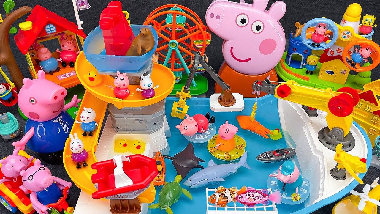 35 Minutes Satisfying with Unboxing Peppa Pig Cruise Ship Playset 🚢 Boat Toy ASMR Review Toys
