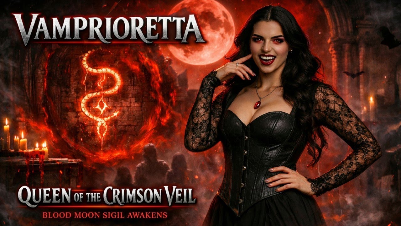 Vamprioretta Queen of the Crimson Veil | Cursed By Love & Fire (Symphonic Metal AI)
