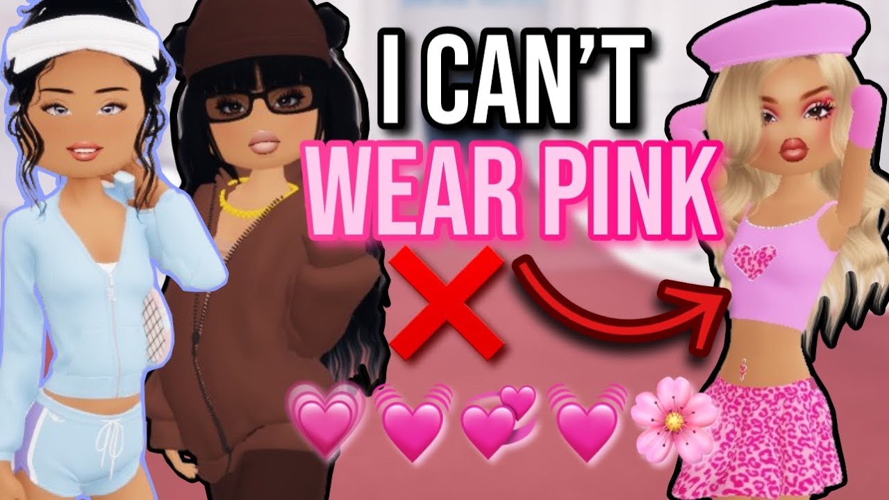DRESS TO IMPRESS BUT I CAN'T WEAR PINK | Roblox Dress To Impress