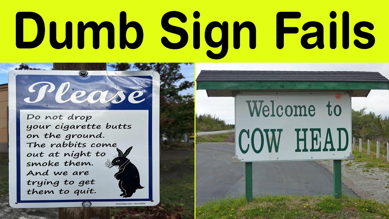 Dumb Sign Fails So Bad They’re Actually Hilarious – You Can’t Make This Up! || Happy Panda
