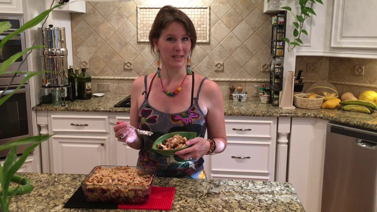 Apple-banana crumble, AIP