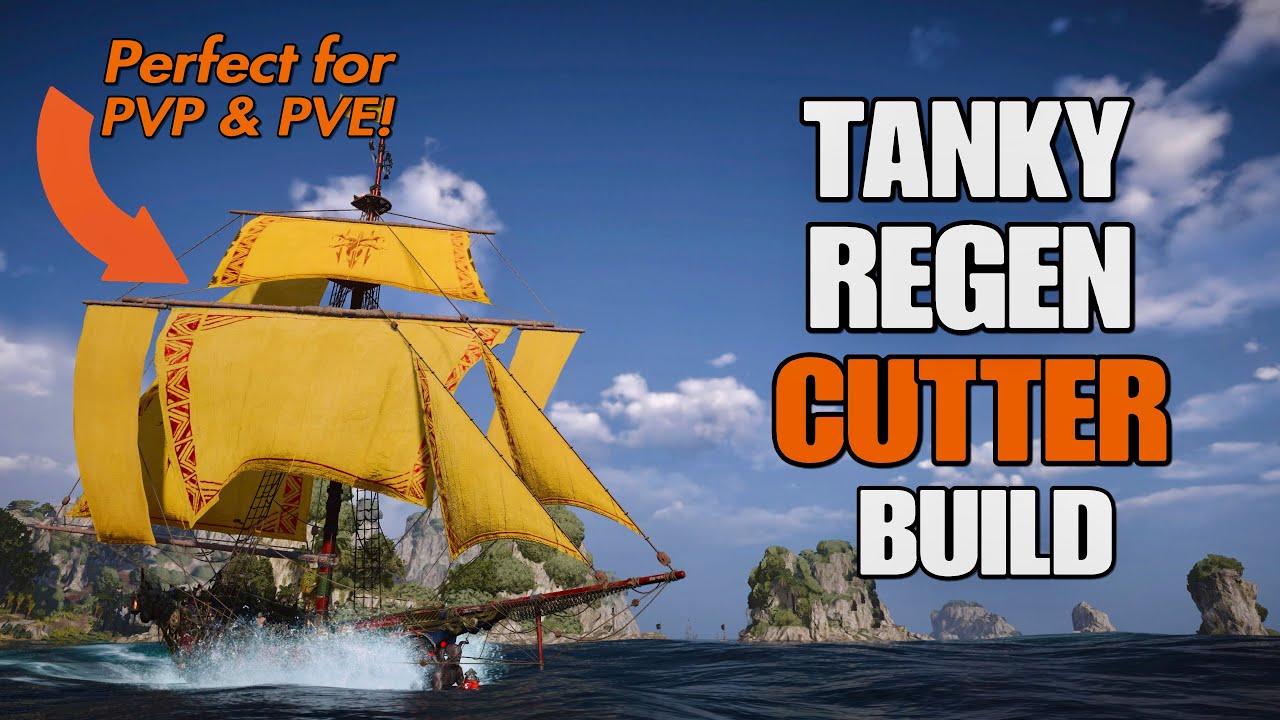 Skull and Bones fully upgraded Cutter | big health regeneration | perfect for new and veteran player