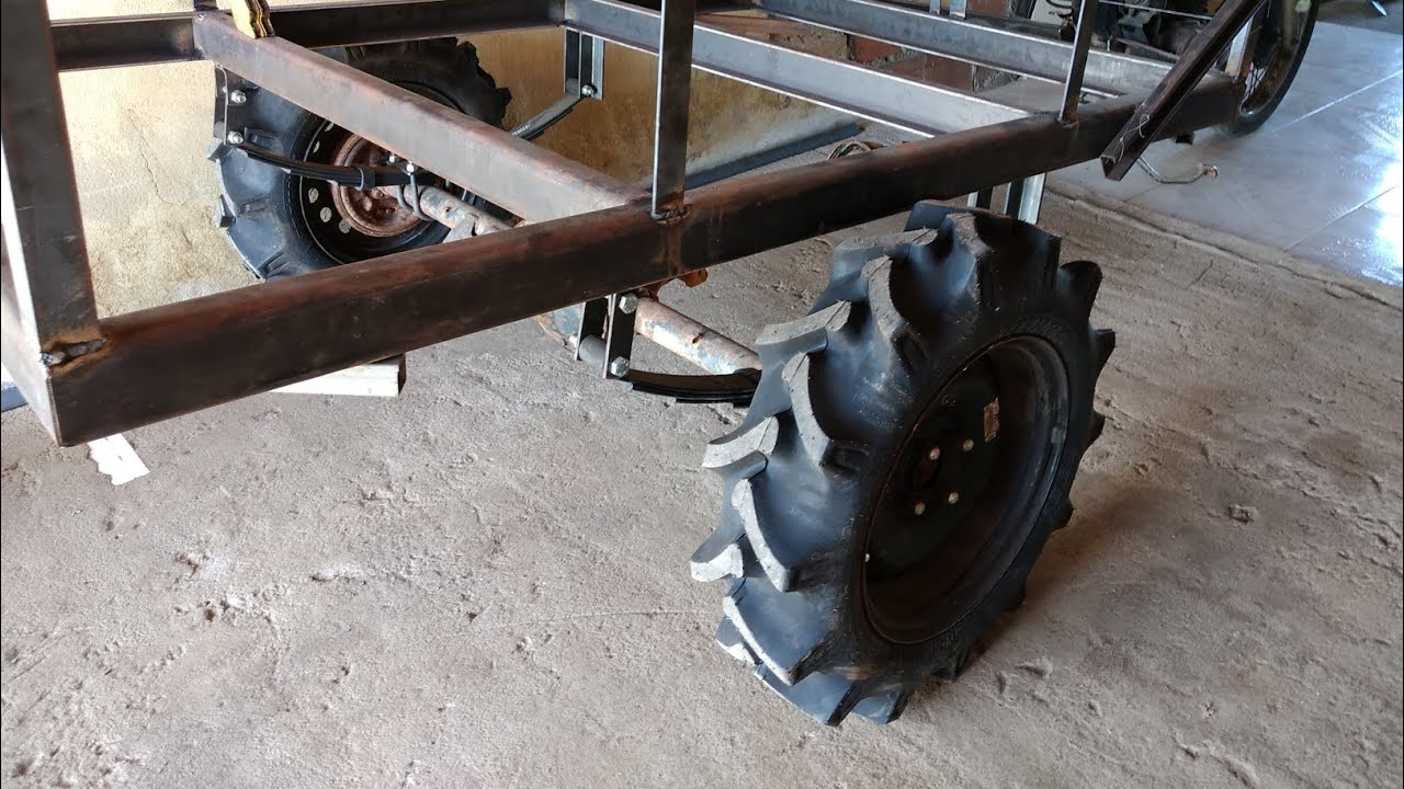 Chegaram os pneus do triciclo