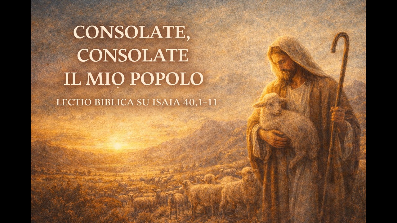 Consolate, consolate il mio popolo – Lectio Biblica su Isaia 40,1–11