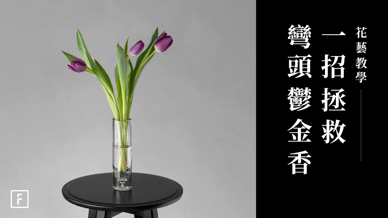 教你一招拯救鬱金香彎頭！超有效的修復技巧｜花藝教學｜花裡 FORi Flower