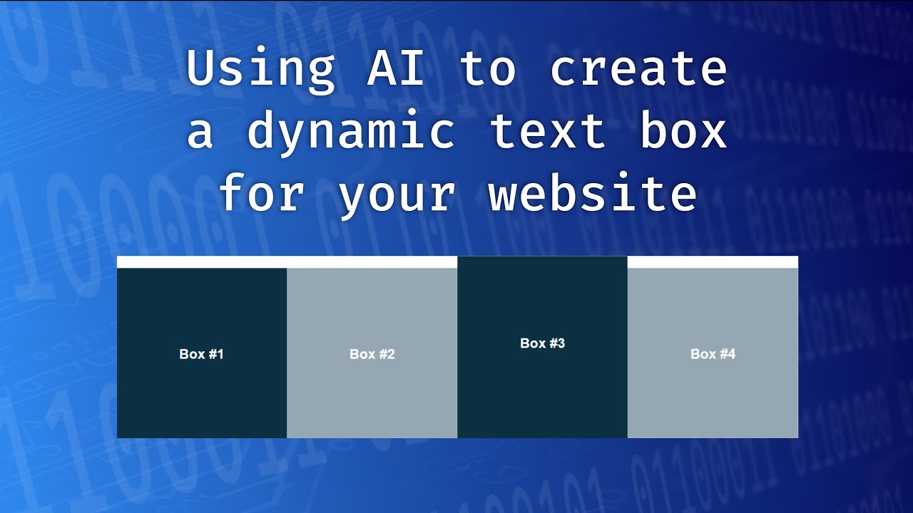 Using AI To Create Dynamic Text Boxes For Your Website