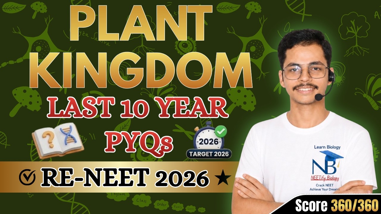 Plant Kingdom | Class 11 Biology | Last 10 Year PYQs | Re-NEET 2026