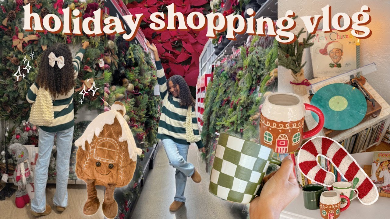 Holiday Shopping Vlog🌲🕯- decor, treats & home stuff!