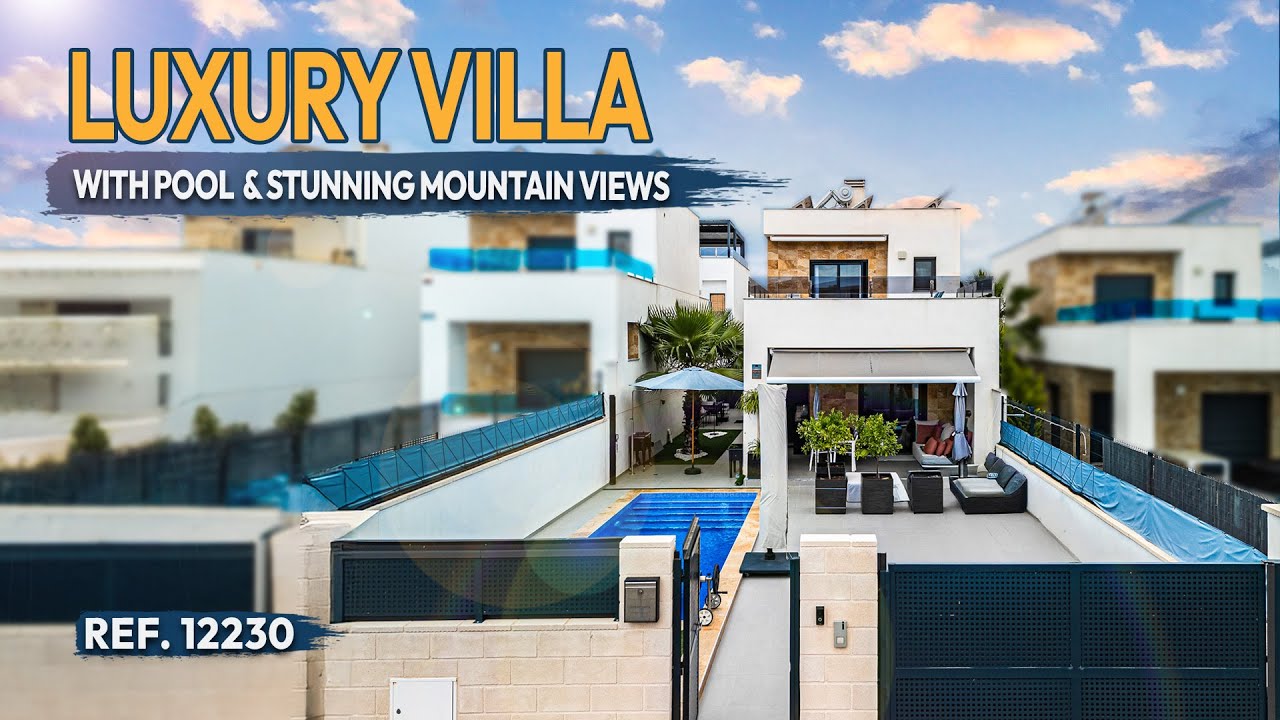 Modern Villa in Bigastro, Spain | 3 Bed, 3 Bath with Private Pool & Solar Energy