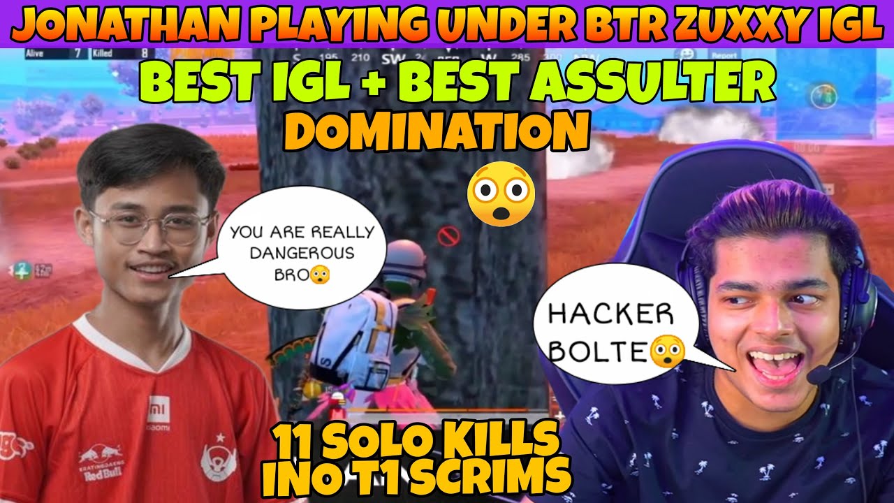 Jonathan Playing Indo Scrmis Under BTR ZUXXY IGL | 11 Solo KIlls | Jonathan Domination😲