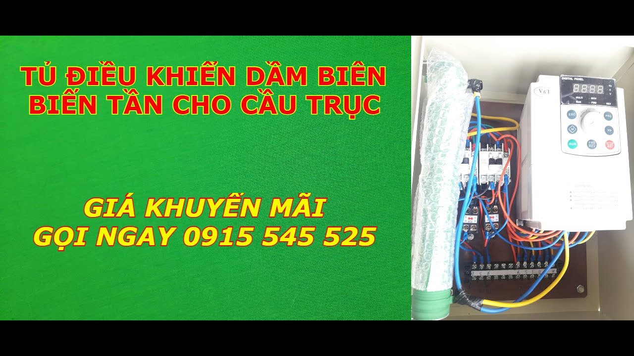 Hướng dẫn cài đặt biến tần V&T, cung cấp biến tần V&T, tu dien dieu khien bien tan, lap bien tan