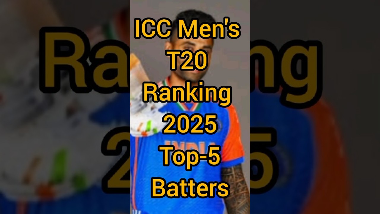 icc men's T20 rankings 2025 top-5 Batters/ ICC T20I Batting Rankings 2025 | Top Batsmen