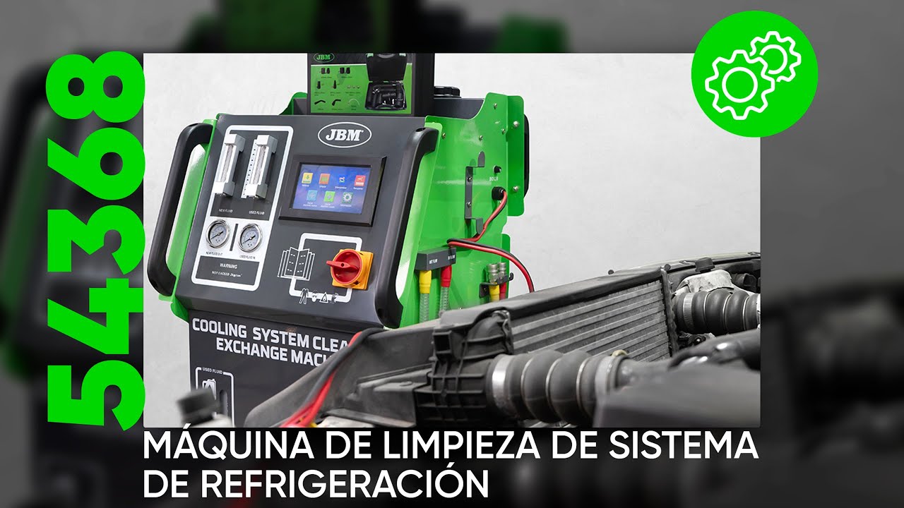 CÓMO UTILIZAR MÁQUINA DE LIMPIEZA DE SISTEMA DE REFRIGERACIÓN REF. 54368