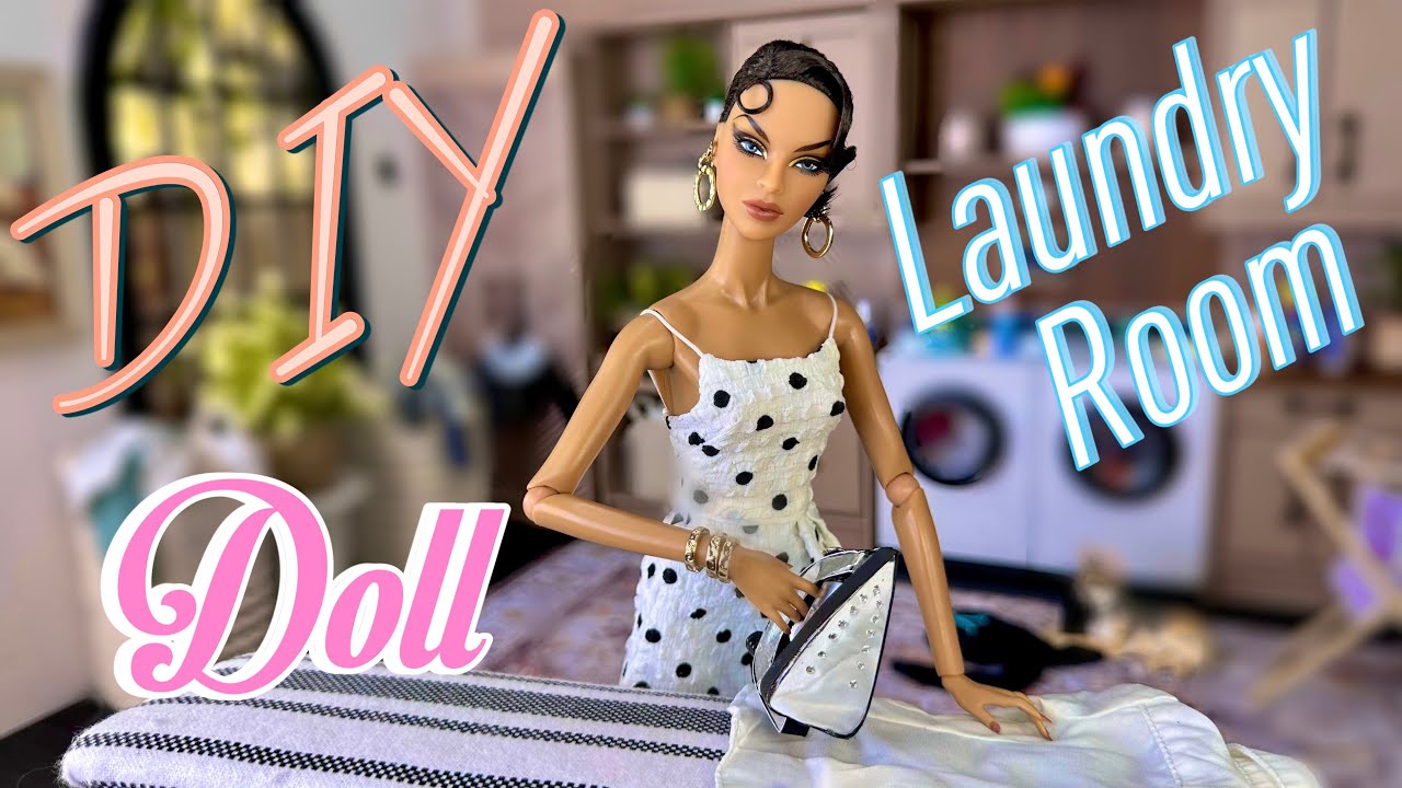 DIY Doll Laundry Room | DIY Washing Machine | DIY Iron and Ironing Board and LOTS MORE