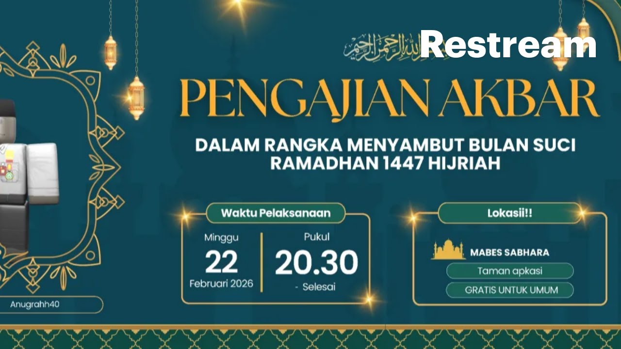 [LIVE 🔴] PENGAJIAN AKBAR SABHARA | LINTARAYA PODCAST