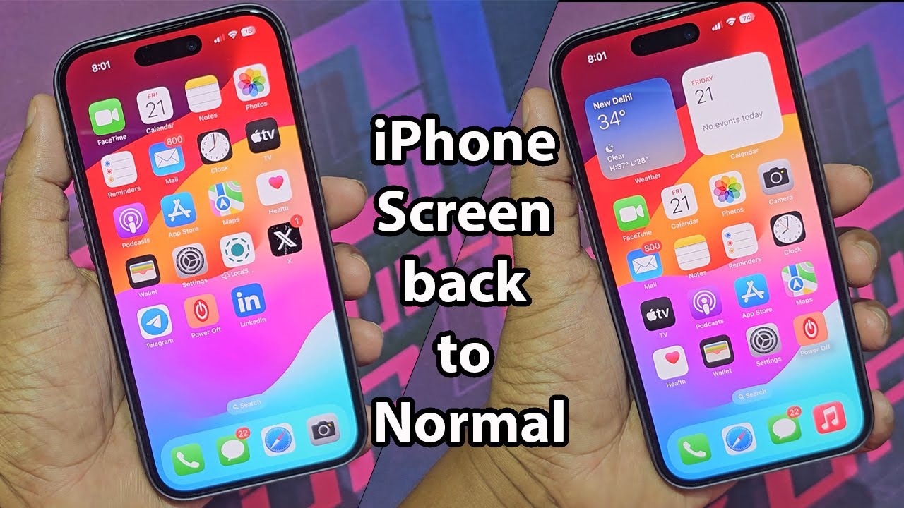How to reset home screen layout iphone
