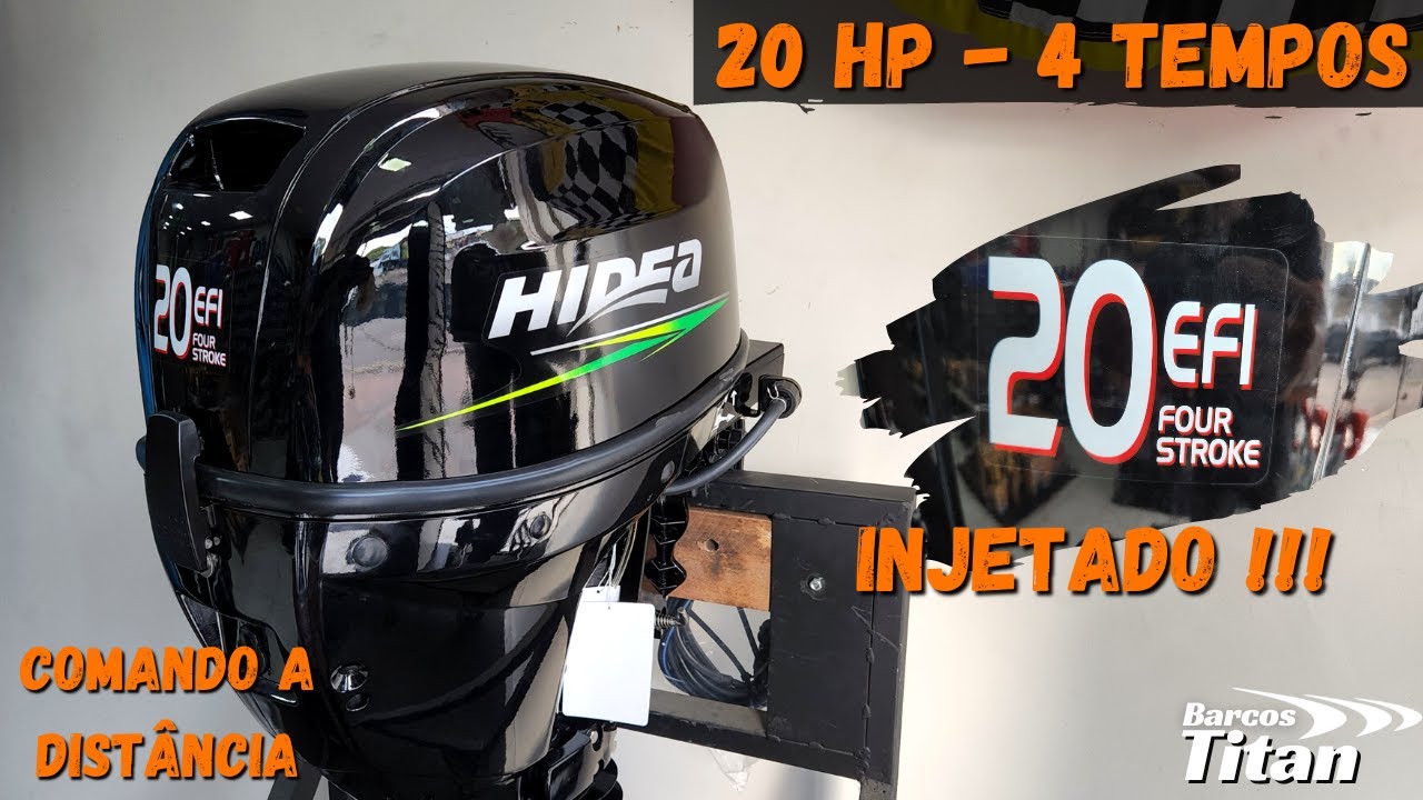 20 HP 4 TEMPOS HIDEA !!! INJETADO E COMANDO A DISTÂNCIA