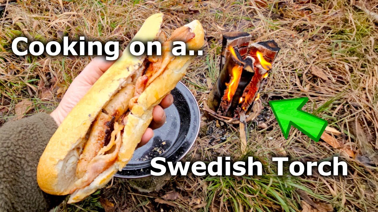 Swedish Torch Build - Bushcraft Camp Cooking